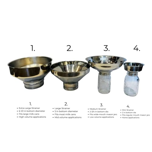 Medium Stainless Steel Strainer for Large Mouth Jars (Strainer Only) - color: Strainer Only, size: Medium