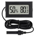 1Pcs Mini Digital Thermometer Hygrometer Gauge with Probe Sensor LCD Display Meter Indoor Temperature Humidity Fahrenheit Meter for Incubator Reptile Plant Tank Garden ℉ - size: 1 pcs