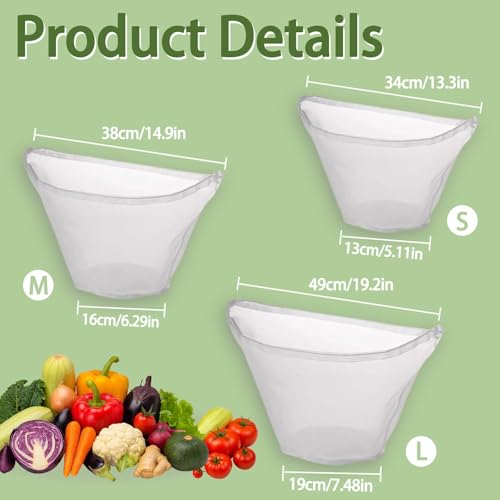 6 Pack Reusable Nylon Mesh Strainer Bags, Bowl-shaped reusable nylon cheese cloth filter bag, fine mesh multi-purpose food filter, suitable for vegetable, nut milk, juice, soy milk