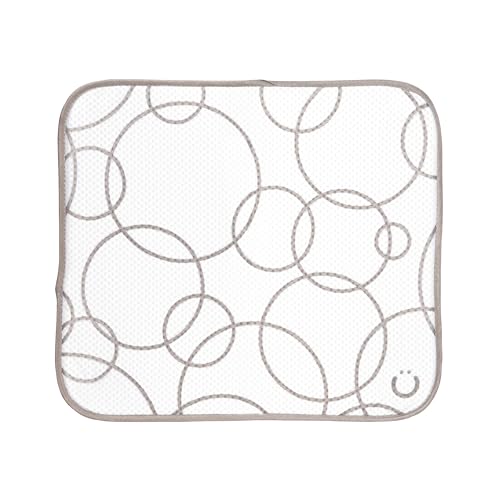 Ubbi Space Saving Baby Bottle Drying Rack with 13 Pegs, Removable Top and Bottom Trays, Set of 2 Microfiber Dish Drying Mats