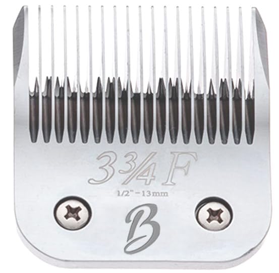 Detachable A Series 3 3/4 Blade Dog Grooming Cut Length 1/2" - 13mm Japanese Carbonized Steel Dog Clipper Supplies | Dog Grooming Blade Compatible A5 Series Clippers for Dogs(3 3/4F) - color: 334F (1/2" - 13mm)