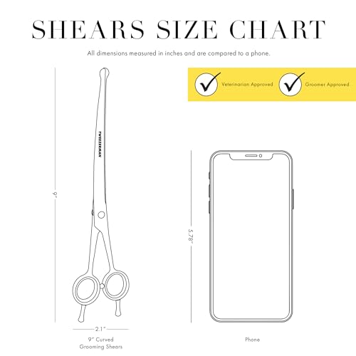 Tweezerman 9" Pet Grooming Shears-Safety Round Tips for Medium/Large Dogs - style: 9" Shears