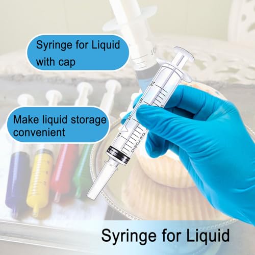 20ml Syringe Without Needle, Syringe for Liquid, Scientific Labs, Measurement, Disposable Individual Package, Pack of 12 - size: 20ml