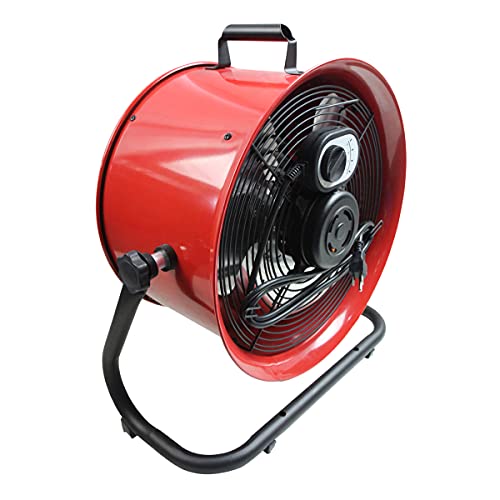Maxx Air 16" High Velocity Turbo Fan with Pivoting Head - Efficient Air Circulation, High-Velocity Drum Fan Ideal for Home, Garage, or Workshop Use, Durable Construction, Easy Assembly