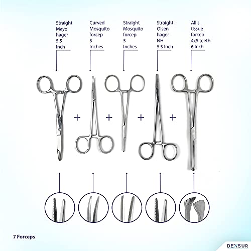 Professional Dissecting Kit Anatomy - 160 Piece Stainless Steel Biology Instruments Set for Medical & Veterinary Training