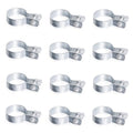 KINNAN 12 Pack 1-5/8'' Galvanized Steel Chain Link Brace Bands with Required Bolts and Nuts, Chain Link Fence Brace Band for Fence, Gate, Posts, Rust-Resistant, Easy to use - size: 1-5/8 inch