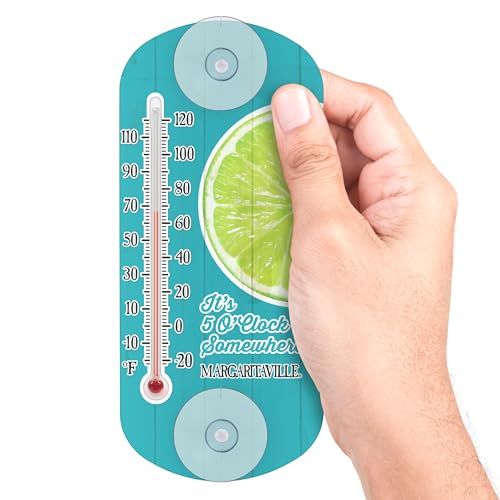 La Crosse 204-1081MV 8-inch Analog Capillary Window Thermometer with Lime - color: Lime
