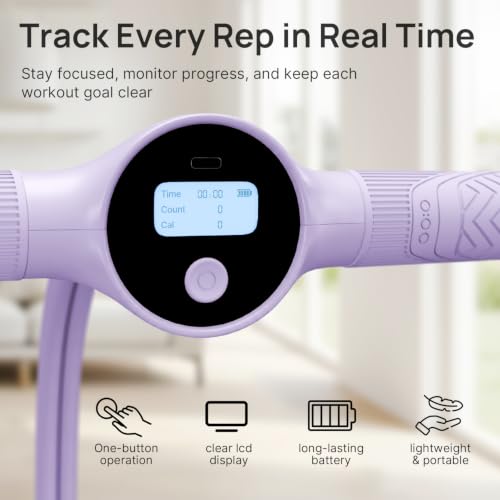 YOTTOY Pedal Resistance Bands with Handles, Natural Rubber Exercise Bands | 35LB Foot Pedal Resistance Bands for Working Out, Fitness Equipment for Abdomen, Waist, Arm, Leg, Pilates - color: Purple