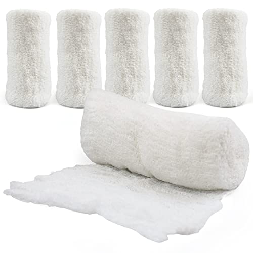 Gauze Rolls-kerlix Cotton Gauze Bandage Rolls -6 ply-STERILE - 4 Inches X 12 feet -Extra Absorbency - Medical Gauze Bandage -6 Rolls - Latex Free -Each roll Individual Wrapped-Hospital Grade Quality