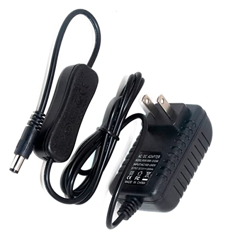 DC 12V 2A Power Adapter with Independent Switch, 1.2m Cable, Compatible with Hantop Milking Machine Vacuum Pump (for Basic Model)