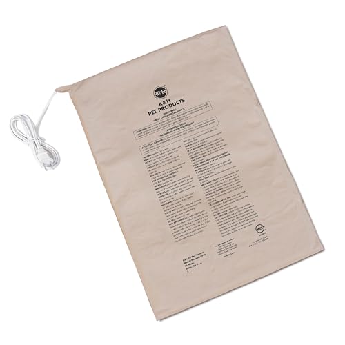 K&H Pet Bed Warmer, Safety Listed, Dog Heating Pad, XL 25.5x15.75in Tan | Create Your Own Heated Dog Bed with The K&H Warmer, Waterproof Indoor Heated Warming Pad Insert, Smart Automatic Temperature - size: X-Large