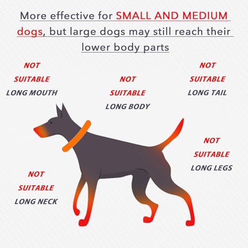 IDOMIK Dog Recovery Collar, Waterproof Soft Dog Cone After Surgery | Comfy Protective Elizabethan Collar Alternative for Dogs Cats, Adjustable Pet Neck Donut Cone Anti-Licking Wounds,Rose,S - color: Rose Red, size: S
