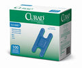 Curad Knuckle, Woven Blue Detectable Bandage, 100-Count - size: 100 Count (Pack of 1)