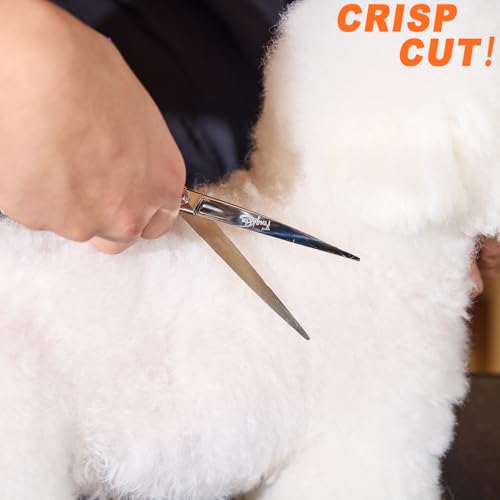 High-end Professional Dog Grooming Curved Scissors Pet Curved Shears 7 Inches Extremely Very Sharp Made Of Stainless Steel Alloy By Hand For Dog Cat Groomer - color: 7inch Curved Shears