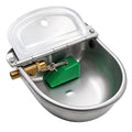 Automatic Dog Water Dispenser Outdoor Large Breed Self Filling Water Bowl | Heavy Duty Brass Float Valve Control, Wall Mount, For Poultry Chicken Duck Goat Sheep Horse Cattle Livestock, Bakcyard Farm