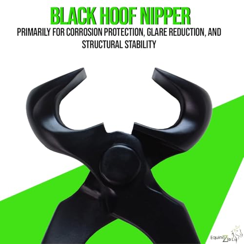 Hoof Nipper 12 Inch–Heavy-Duty Vanadium Steel Farrier Tool–Black Forged Track Veterinary Hoof Trimmer for Horses,Goats & Livestock–Precision Sharp Jaws for Clean Cuts–Professional Farrier Supplies