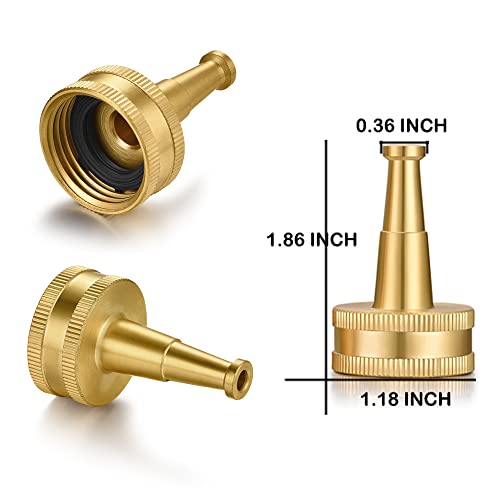 Brass Hose Nozzles,Heavy-Duty Brass Jet Sweeper Jet Nozzle, 2 Pack (Jet Sweeper BB) - color: Jet Sweeper BB
