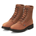 Justin Livestock 8" Waterproof Work Boots for Men - size: 8.5