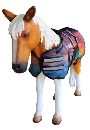 1680D Miniature Foal Pony Donkey Weanling Winter Blanket 519TS11-L - color: Supernova, size: 42-48 Inches (Large)