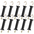 Hiceeden 10 Pcs Electric Fence Gate Handle, Heavy Duty Electric Fence Insulators, Insulated Plastic Handle, Black