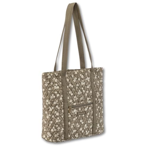 Bella Taylor Large Tote, Quilted Shoulder Bag for Women | Lightweight, 6-pocket large quilted purse, machine washable, zippered top, ultimate organization, durable construction - color: Woodland Floral