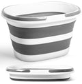 Lesipee Collapsible Bucket 16L with Handles, Foldable Silicone Mop Bucket Space Saving Tub for Laundry, Camping, Beach & Pool Party Ice Bucket, Portable Wash Basin for Home, Car & Outdoor, 4.2 Gallon - style: 16L Bucket