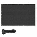 Buzzbazaar 4' x 50' Black Heavy Duty Privacy Fence Screen Ultra - Commercial Grade Shade Cover with Brass Grommets, Outdoor Wind Block & Yard Barrier, Customizable Size