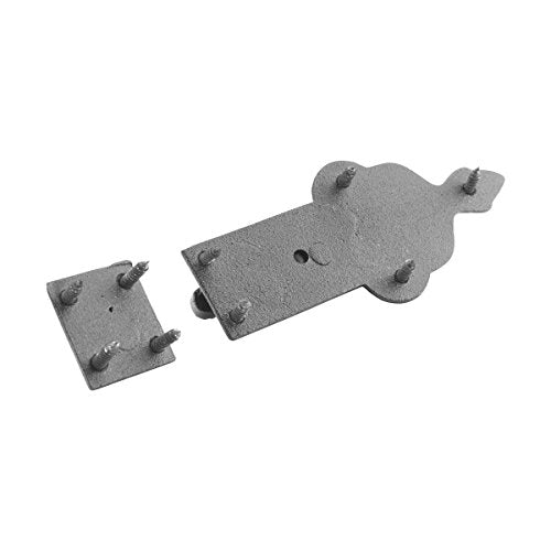 Renovators Supply Manufacturing Slide Bolt Latch 3 3/4 in. Black Wrought Iron Ball Tip Style Slide Bolt with Mounting Hardware - size: Pack of 1, style: 3.75 inch - Ball Tip