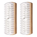 2pcs Suede Shoes Brush, Durable Suede Cleaning Cleaner Brush with Raw Magic Rubber Bristles and Beech Base for Shoes Boots Bags