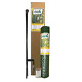 One Step Temporary Fencing KIT–50' x 36"–8 Black Posts–No Tools, Quick & Easy to Install, No Slipping or Sagging, Reusable. Animal & Deer Barrier for Flower Beds, Gardens. Fence in Chicken, Pets