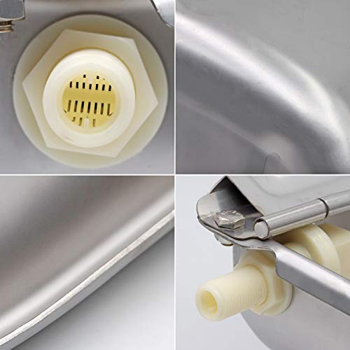 Automatic Water Dispenser for Dogs,Automatic Chicken Waterer,Outdoor Dog Water Feeder,304 Stainless Steel Water Bowl with Plastic Float Valve