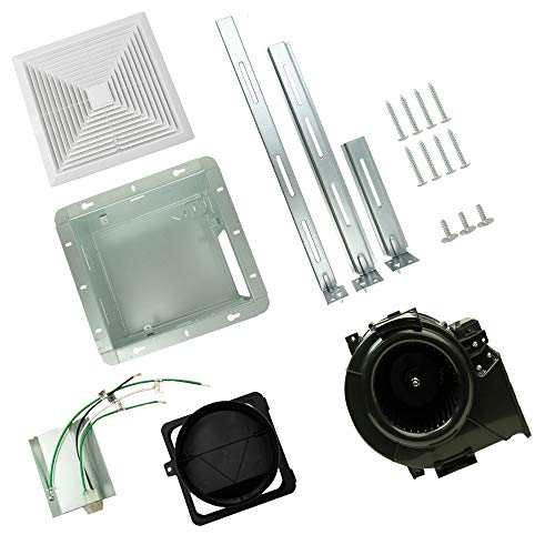 BV Bathroom Exhaust Fan 90CFM - Bathroom Fan 0.9 Sones, 4" Duct Collar,Rooms Up to 80-90 Sq. Ft. |Energy-Saving Ventilation Fan - No Attic Access & Ultra-Quiet | Energy Star, HVI 2100, UL Certified - size: 90 CFM