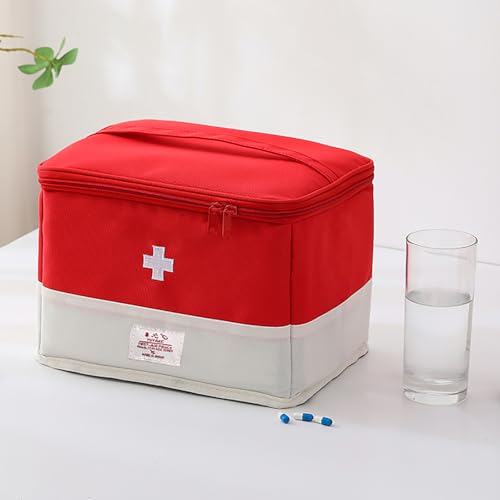 Travel Medicine Bag Organizer, Medical Bag Empty, for Home, Travel, Camping, Car, Hiking & Outdoor Emergencies, Emergency Medical Kits