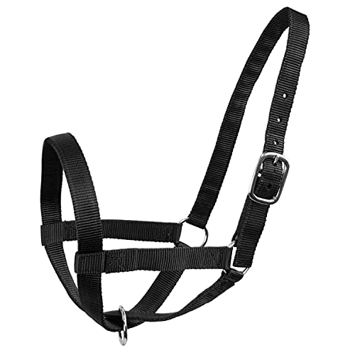 Derby Originals Adjustable Nylon Livestock Cattle Halters - color: Black, size: X-Large (1400-2000+lbs)