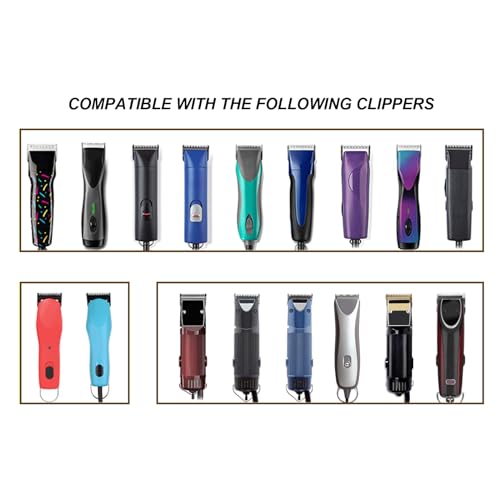 Replacement Blades set compatible with Oster Classic 76/Andis dog Clippers | Include（1-1/2+#2+3-1/2+3-3/4）Cut Length 4mm to 13mm，4 Pack - color: 4MM-13MM(4 PACK)