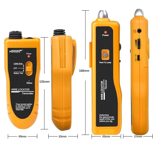 Underground Wire Locator Upgrade, RockyMars Cable Tester for Invisible Fence for Dogs, Circuit Breaker Finder, Electric Fence Wire Tracer, Wire Break Locator, etc.