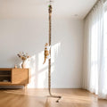 2" x 9.84Ft Cat Climbing Rope with Hook for Ceiling & Wall Mounted | Natural Sisal Rope for Cat Scratcher with Feather Toy for Indoor/Outdoor Cats, Durable Cat Tree Replacement Rope
