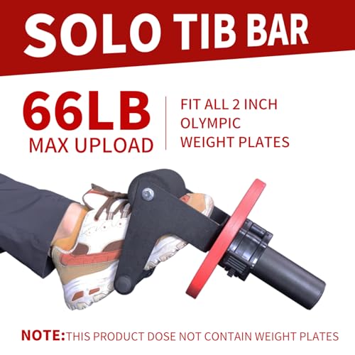 MARLANG Solo Tib Bar Tibialis Trainer Tibialis Bar Knees Over Toes Equipment Tibialis Raise Tibia Dorsi Calf Workout Machine Calves Workout Equipment Fit 2 Inch Weight Plates - size: NBR Thick Sponge-Diameter 50MM