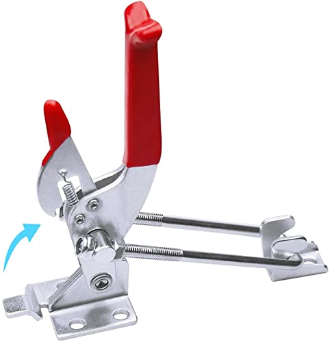 SKYCK 6-Pack 2000lbs Capacity Heavy Duty Toggle Clamp,Adjustable U Bolt Self-Lock Latch for Tire Carrier,Toggle Latch Lock for Sliding Door,40431 Pull Cam Jigs for Barn Door Jamb,Tool Box,Smoker Clamp