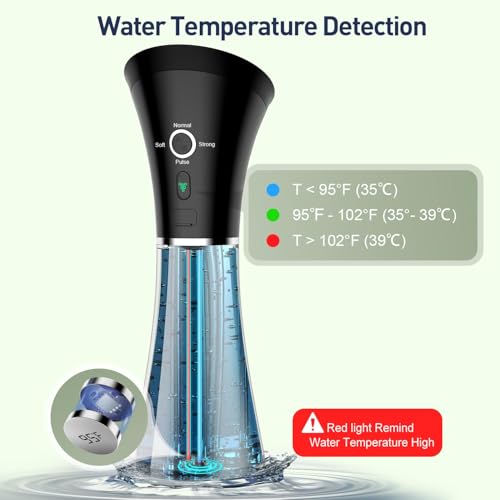 Ear Wax Removal - Electric Ear Cleaner with IPX7, Water Powered Ear Cleaning Tool with Irrigation Flusher, 6 Tips, 4 Pressure Settings - Safe & Effective for Ear Wax Cleaning Gifts for Women Men