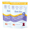 FIRST DAY Magnesium for Kids Gummies – Calm Kids Magnesium Citrate Gummies to Support Sleep & Relaxation – Bedtime Supplement with Suntheanine® L-Theanine, NO Melatonin - Strawberry - 30-Day Supply - size: 120 Count (Pack of 2)
