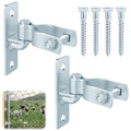 2 Pair Heavy Duty Gate Hinges 1-3/8'' Gate Hinge, Screws Included | Wall Mount Gate Hinge, Metal Chain Link Fence Outdoor Hinge - size: 2 Pair-1-3/8''