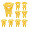 Electric Fence Wire Insulators, Screw Tight Round Post Clips, Yellow, 25 - color: yellow, size: 25