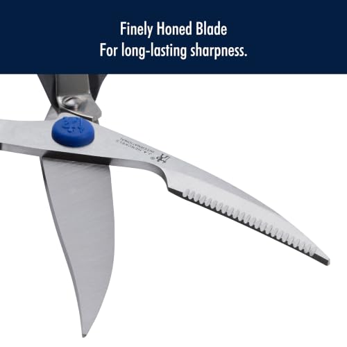 HENCKELS Kitchen Shears for Poultry, Dishwasher Safe, Heavy Duty, Stainless Steel 4-Inch - style: Poultry & Meats