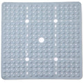 ENKOSI Large Square Shower Mat – Non-Slip Shower Floor Mat for Bathroom Shower Stalls – Anti-Slip Square Bath Mat for Smooth Surfaces – 27 x27 Inch Coverage (Mint Green 27x27) - color: Mint Green