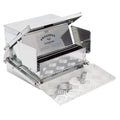 Grandpas Feeders Automatic Chicken Feeder - 20 lbs No Waste Poultry Feeder, Rat Proof & Rodent Proof Treadle Chicken Feeder, Galvanized Steel with Lid, Feeds 6 Chickens up to 10 Days - size: Standard
