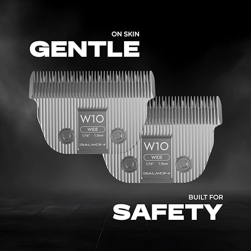 Detachable Pet Dog Grooming Ceramic Titanium A5 Wide Blade, Compatible with Wahl, Andis, Heiniger A5 Clippers (10W 1/16", 1.5mm) - size: 10W 1/16", 1.5mm