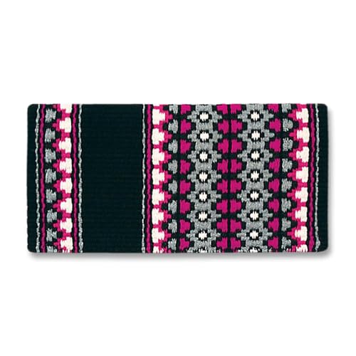 Starlight Saddle Blanket - color: Black/Fuchsia/Fandango/Gray Silver Metal/Black Metal/Cream