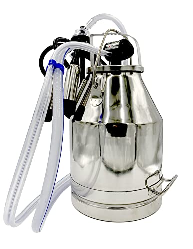 Compact Electric Pulsation Milking Machine for Cows Including Accessories (30 LTR) - size: 30 Ltr.