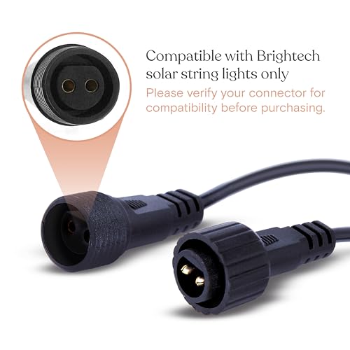 Brightech Replacement Solar Panel Ambience Pro - 2- Pin Half Moon Connector - Compatible ONLY with Brightech 1W Solar-Powered Outdoor String Lights - Commercial Grade - 1 Solar Panel - size: 1W String Lights Brightech Only